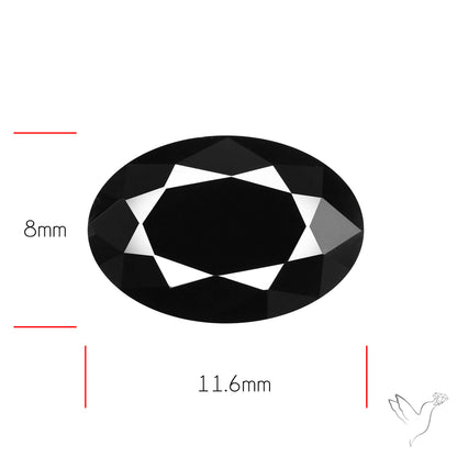 Faceted Fine Cut Black Onyx