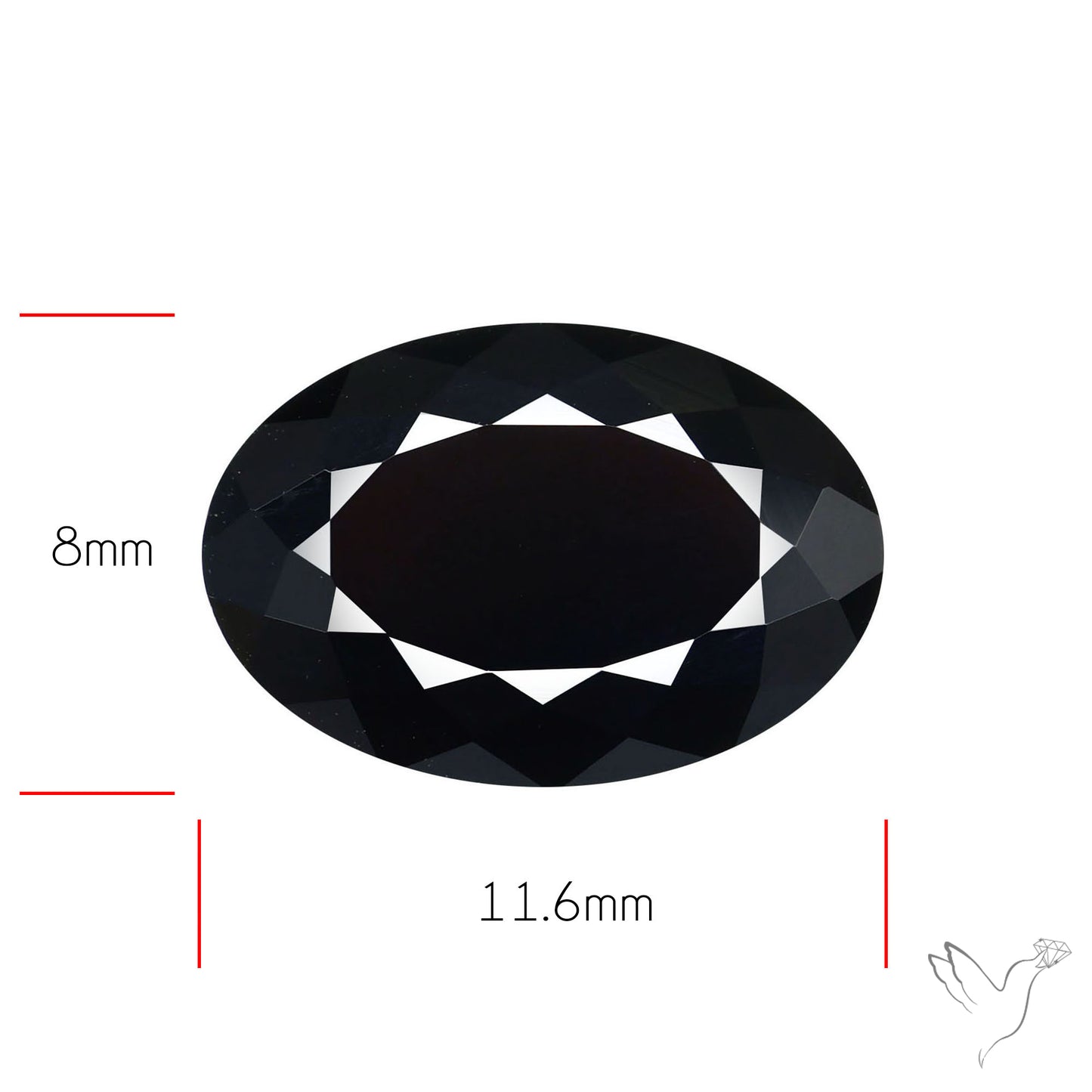 Faceted Fine Cut Black Onyx