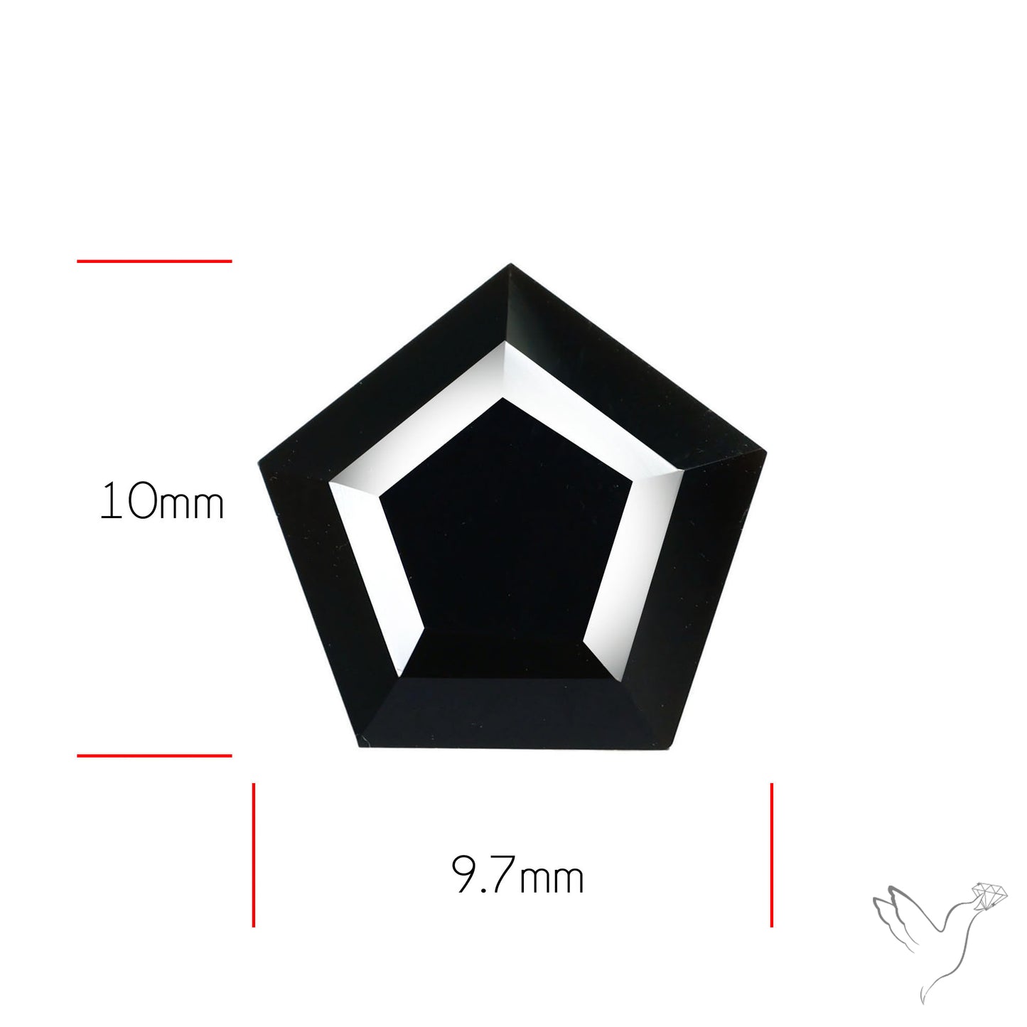 Faceted Fine Cut Black Onyx