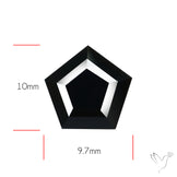 Faceted Fine Cut Black Onyx