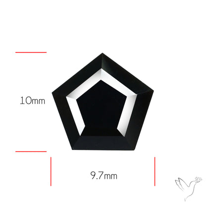 Faceted Fine Cut Black Onyx