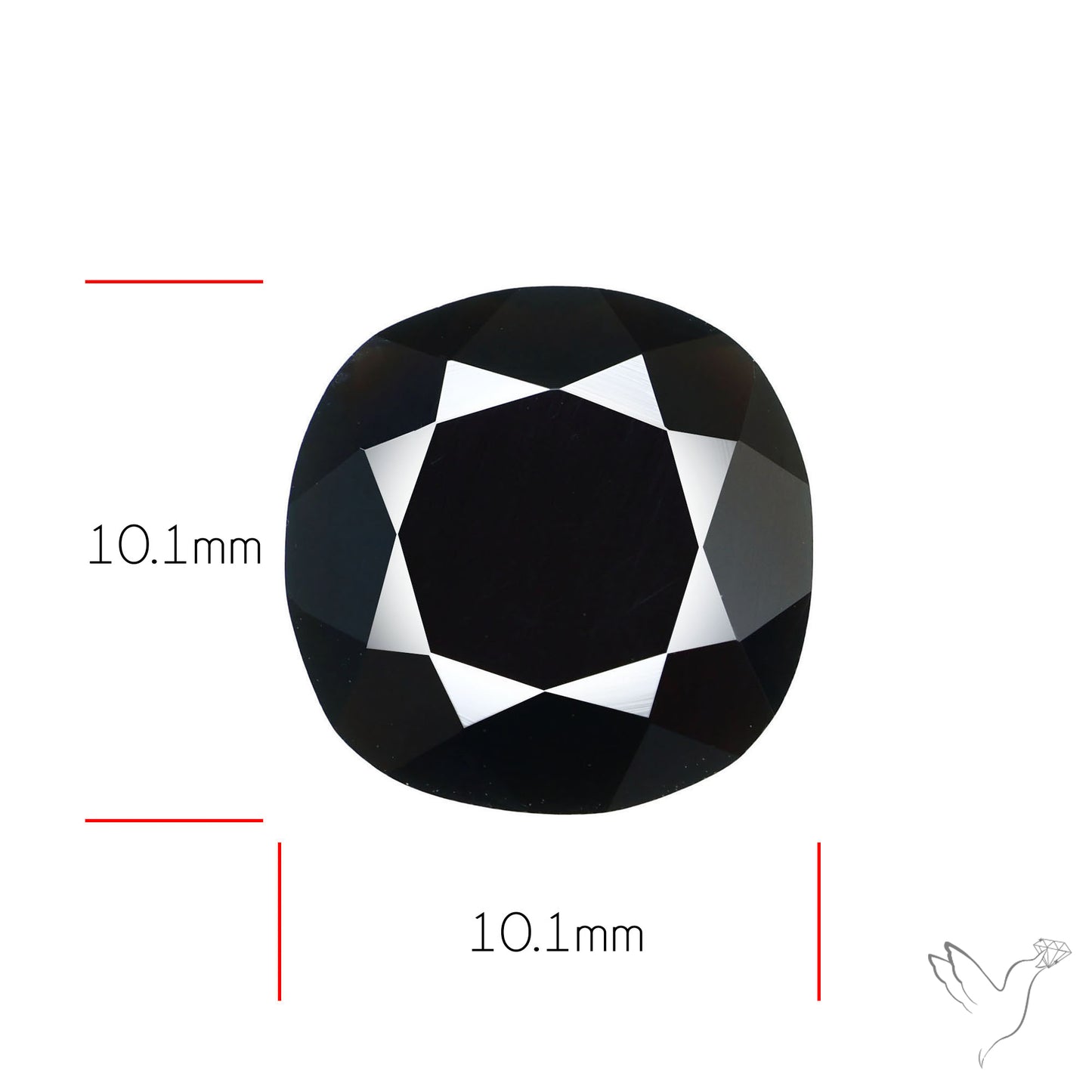 Faceted Fine Cut Black Onyx