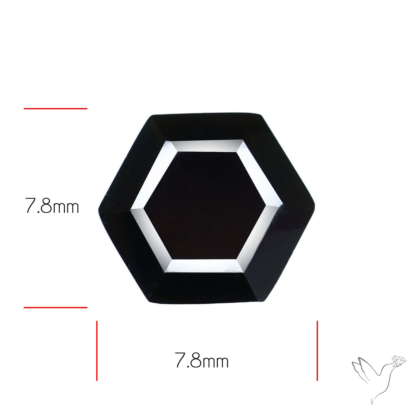 Faceted Fine Cut Black Onyx