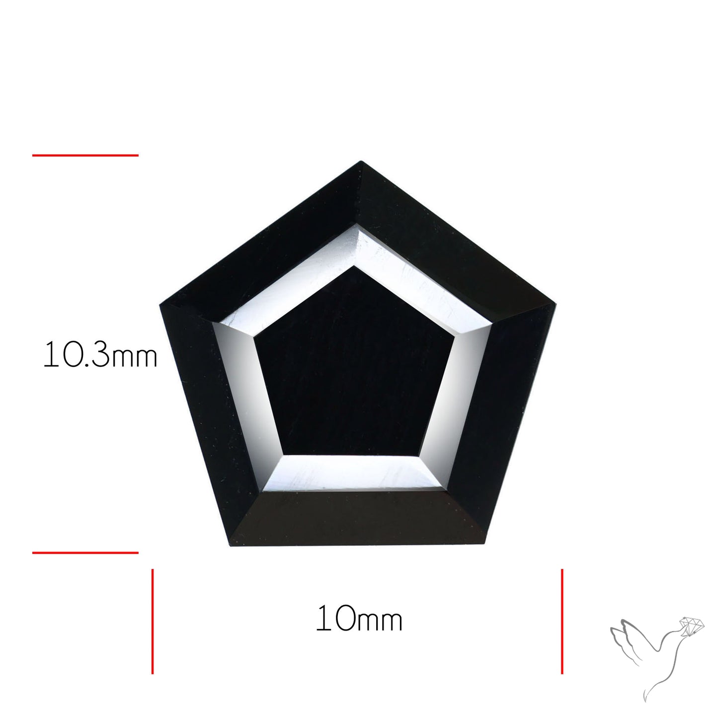Faceted Fine Cut Black Onyx