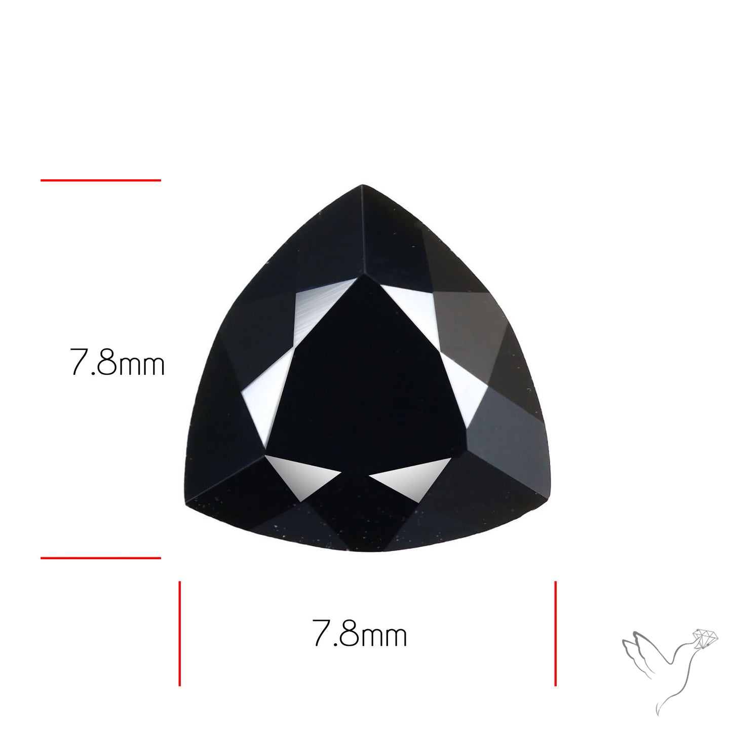 Faceted Fine Cut Black Onyx