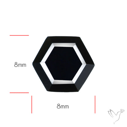 Faceted Fine Cut Black Onyx