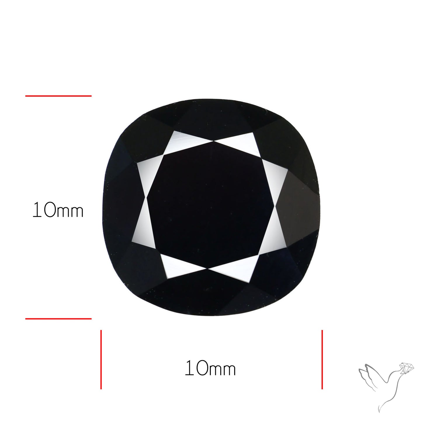 Faceted Fine Cut Black Onyx
