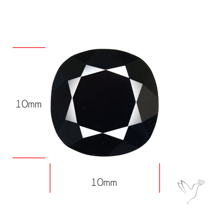 Faceted Fine Cut Black Onyx