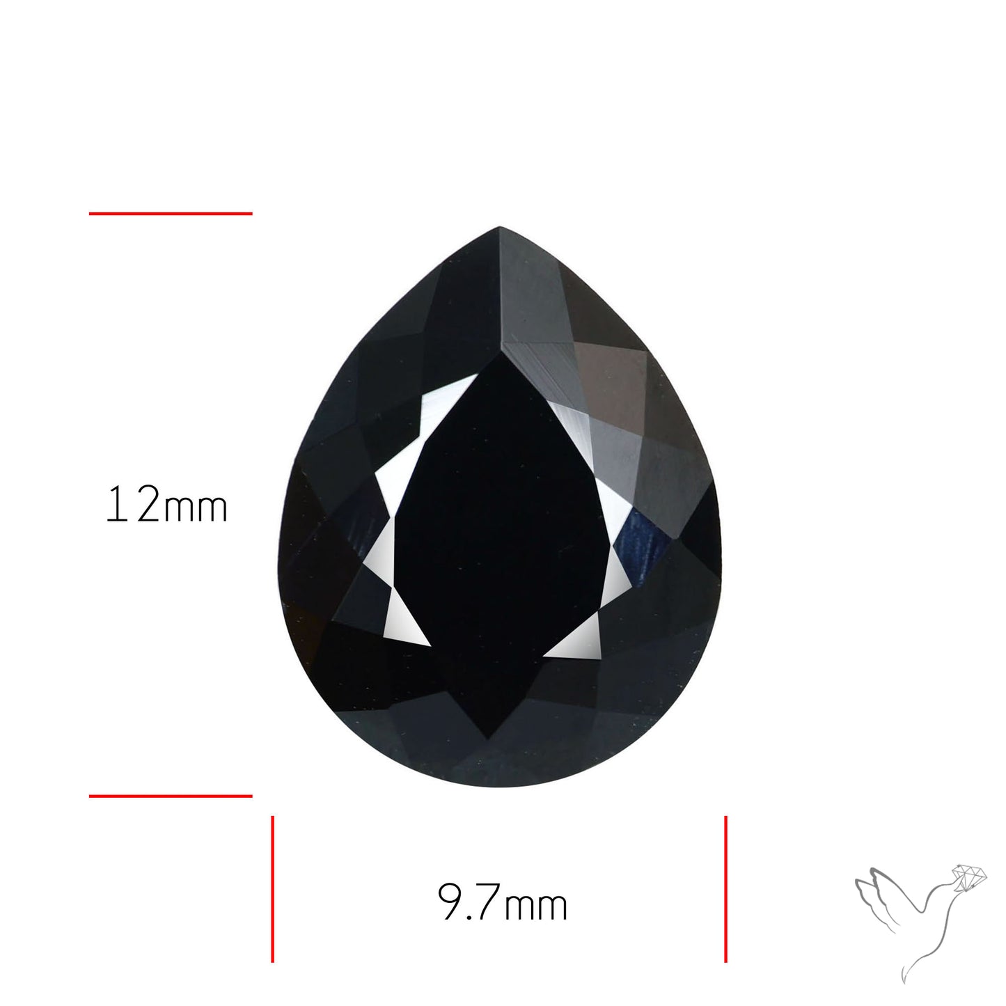 Faceted Fine Cut Black Onyx