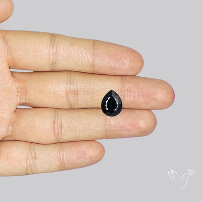 Faceted Fine Cut Black Onyx