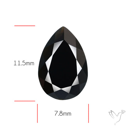 Faceted Fine Cut Black Onyx