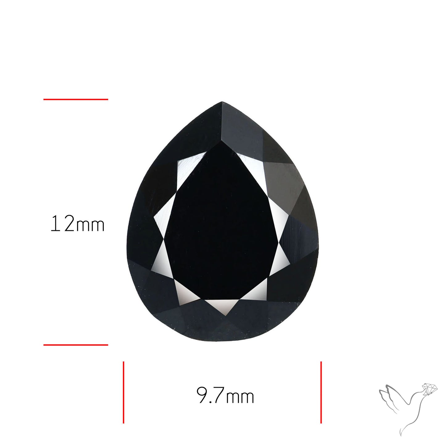 Faceted Fine Cut Black Onyx