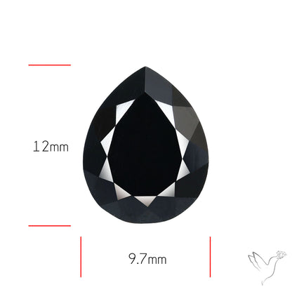 Faceted Fine Cut Black Onyx