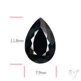 Faceted Fine Cut Black Onyx