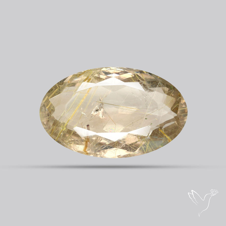 Faceted Golden Rutilated Quartz