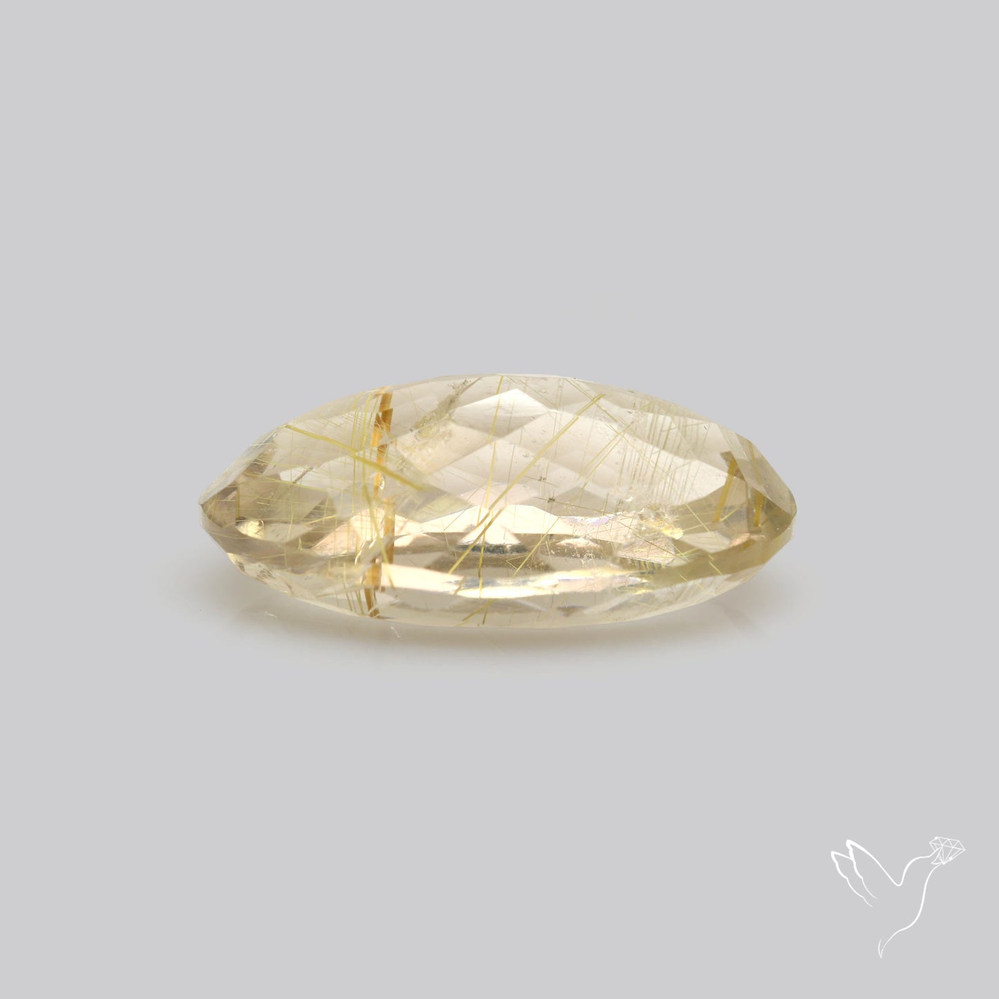 Faceted Golden Rutilated Quartz