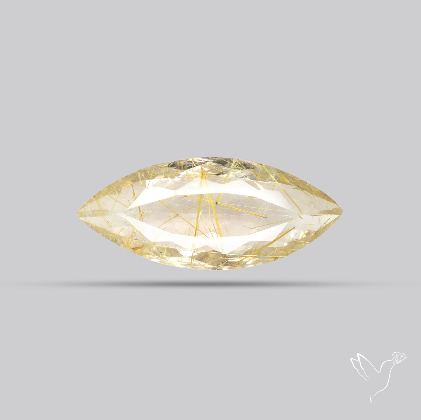 Faceted Golden Rutilated Quartz