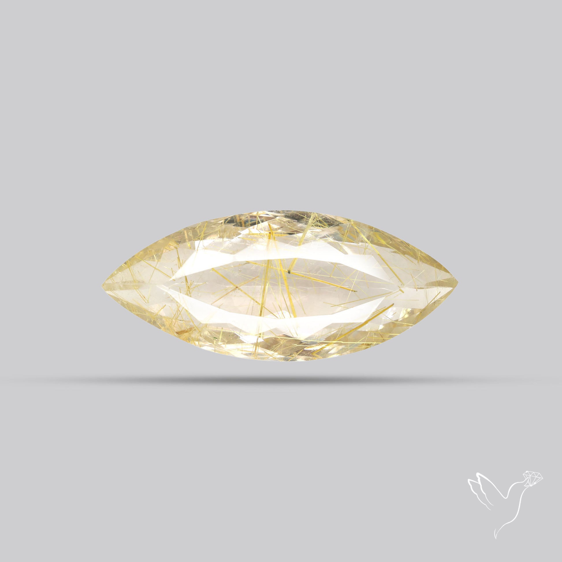 Faceted Golden Rutilated Quartz