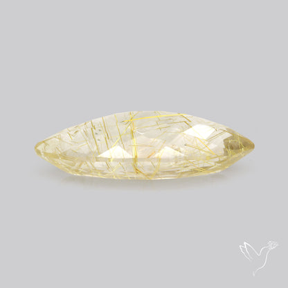 Faceted Golden Rutilated Quartz