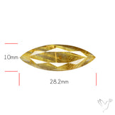 Faceted Golden Rutilated Quartz
