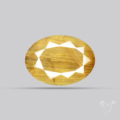 Faceted Golden Rutilated Quartz