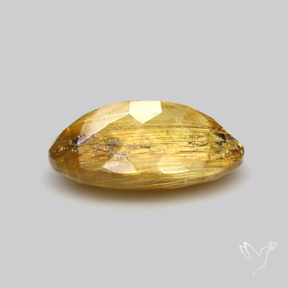 Faceted Golden Rutilated Quartz