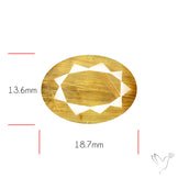 Faceted Golden Rutilated Quartz