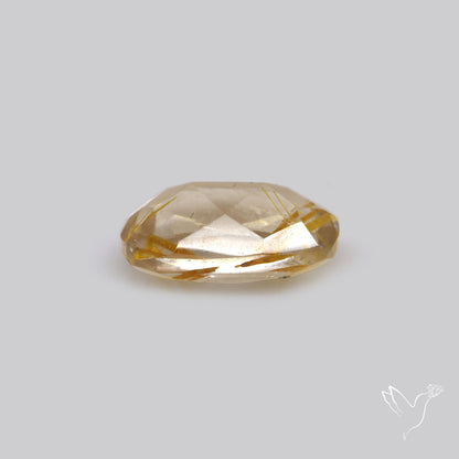 Faceted Golden Rutilated Quartz
