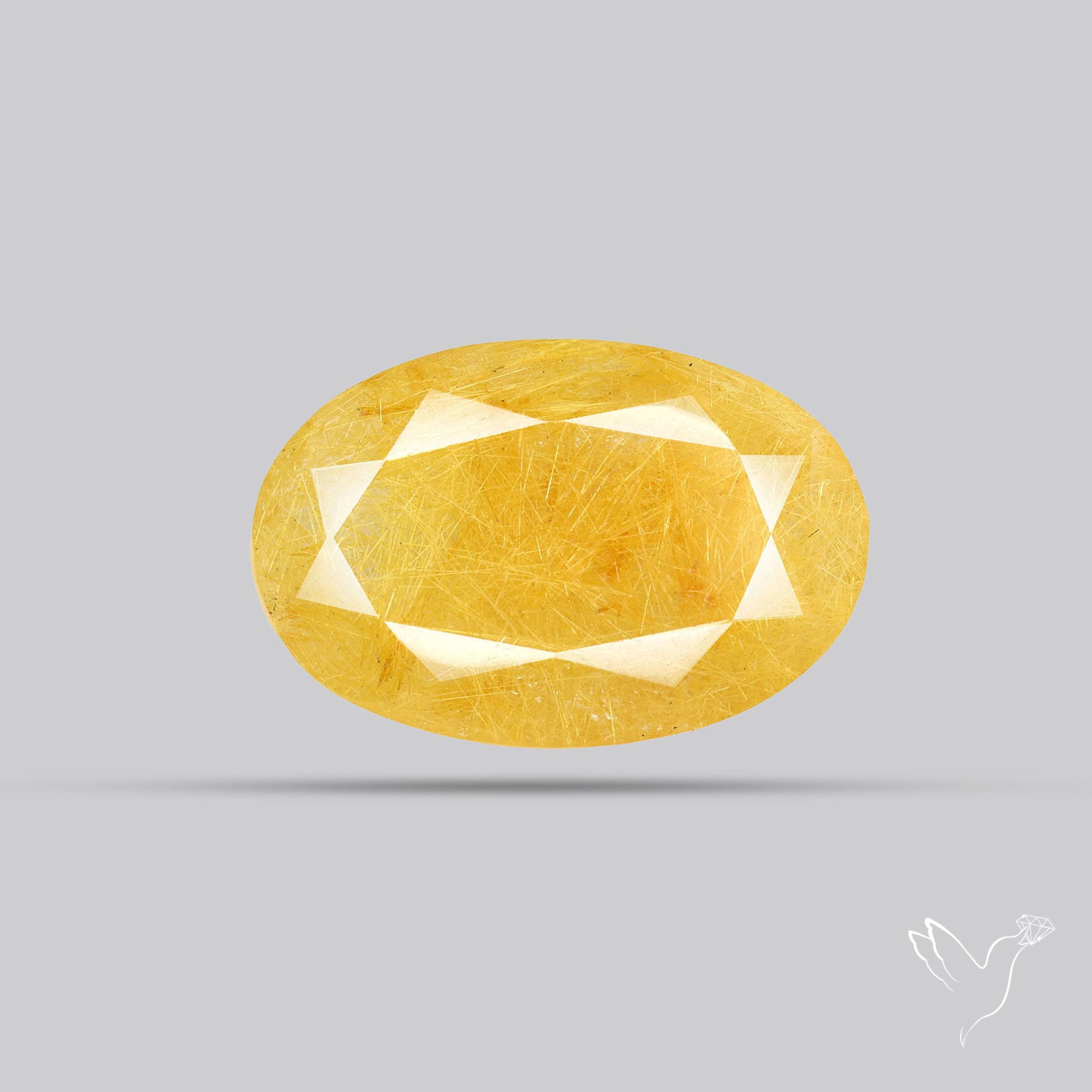 Faceted Golden Rutilated Quartz