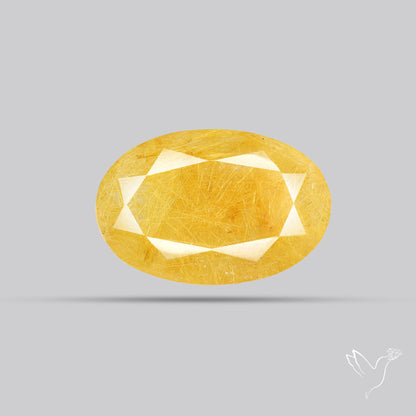 Faceted Golden Rutilated Quartz