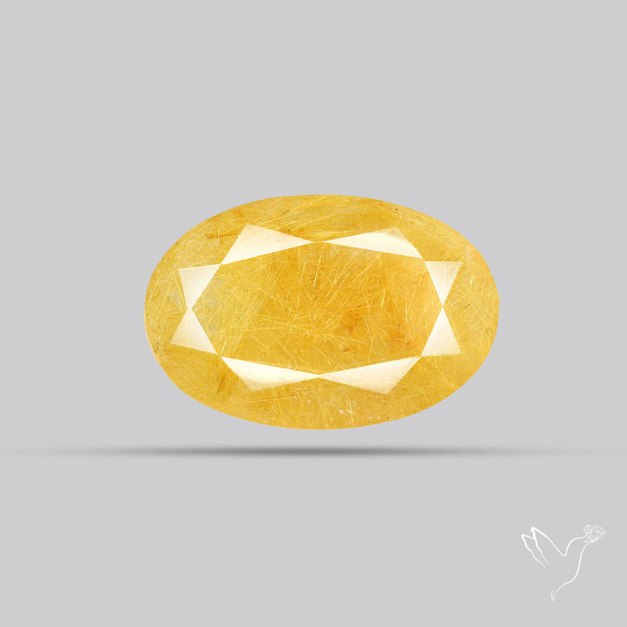 Faceted Golden Rutilated Quartz