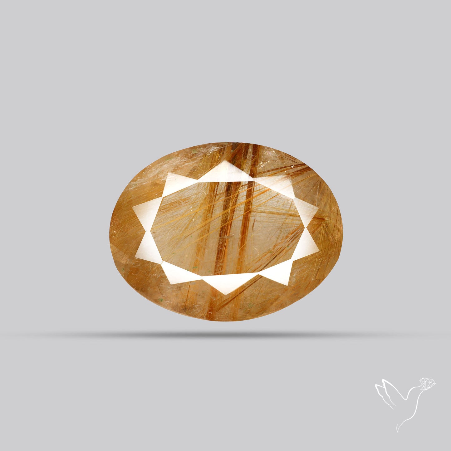 Faceted Golden Rutilated Quartz