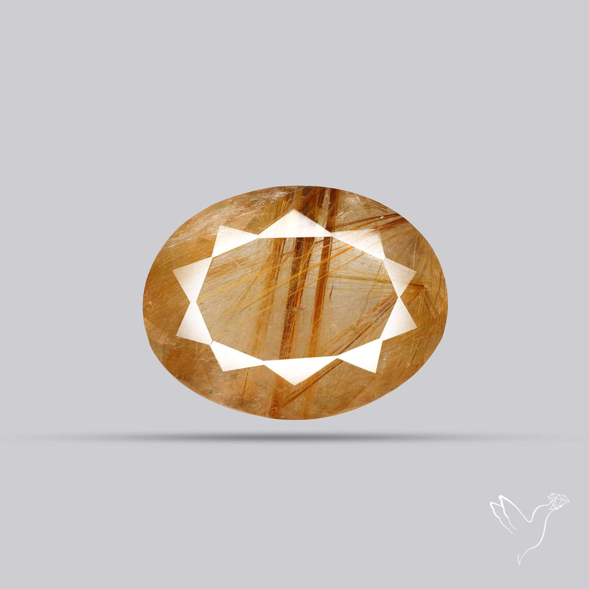Faceted Golden Rutilated Quartz