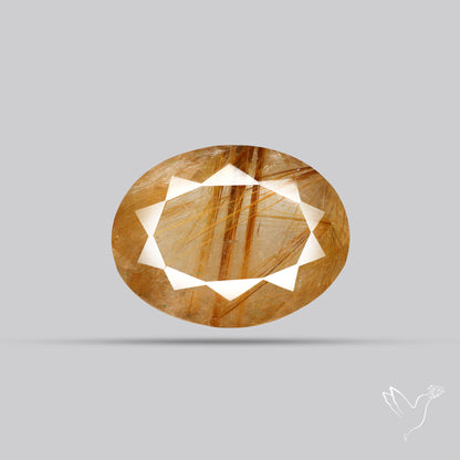 Faceted Golden Rutilated Quartz