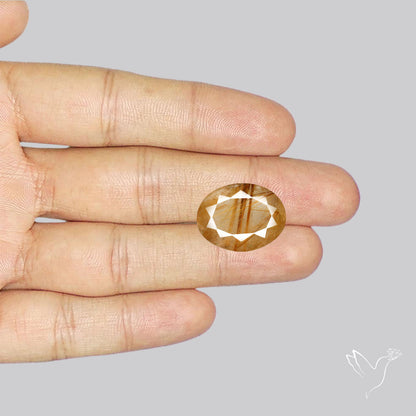 Faceted Golden Rutilated Quartz