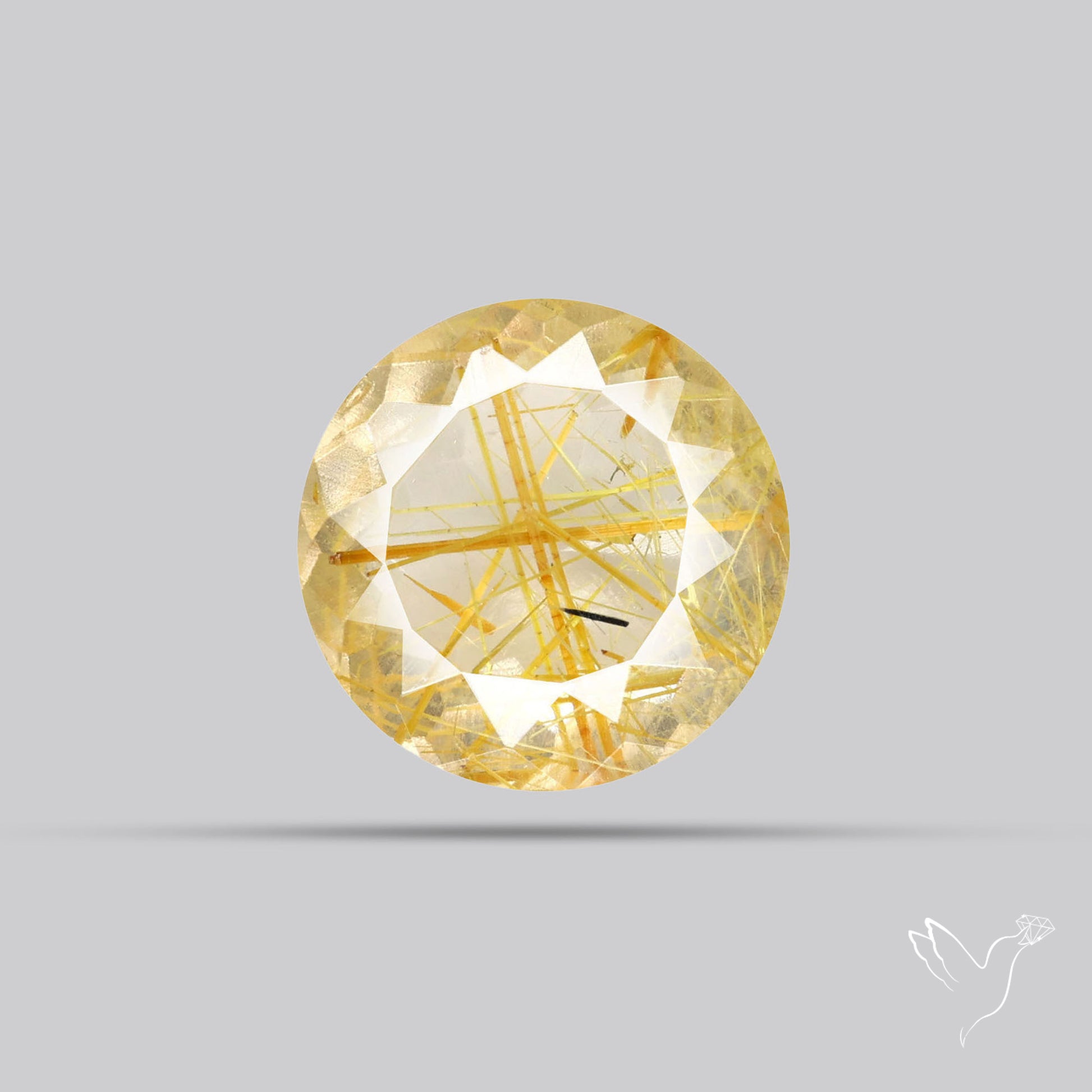 Faceted Golden Rutilated Quartz