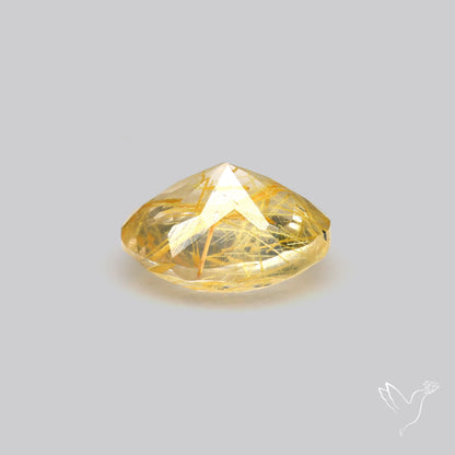Faceted Golden Rutilated Quartz