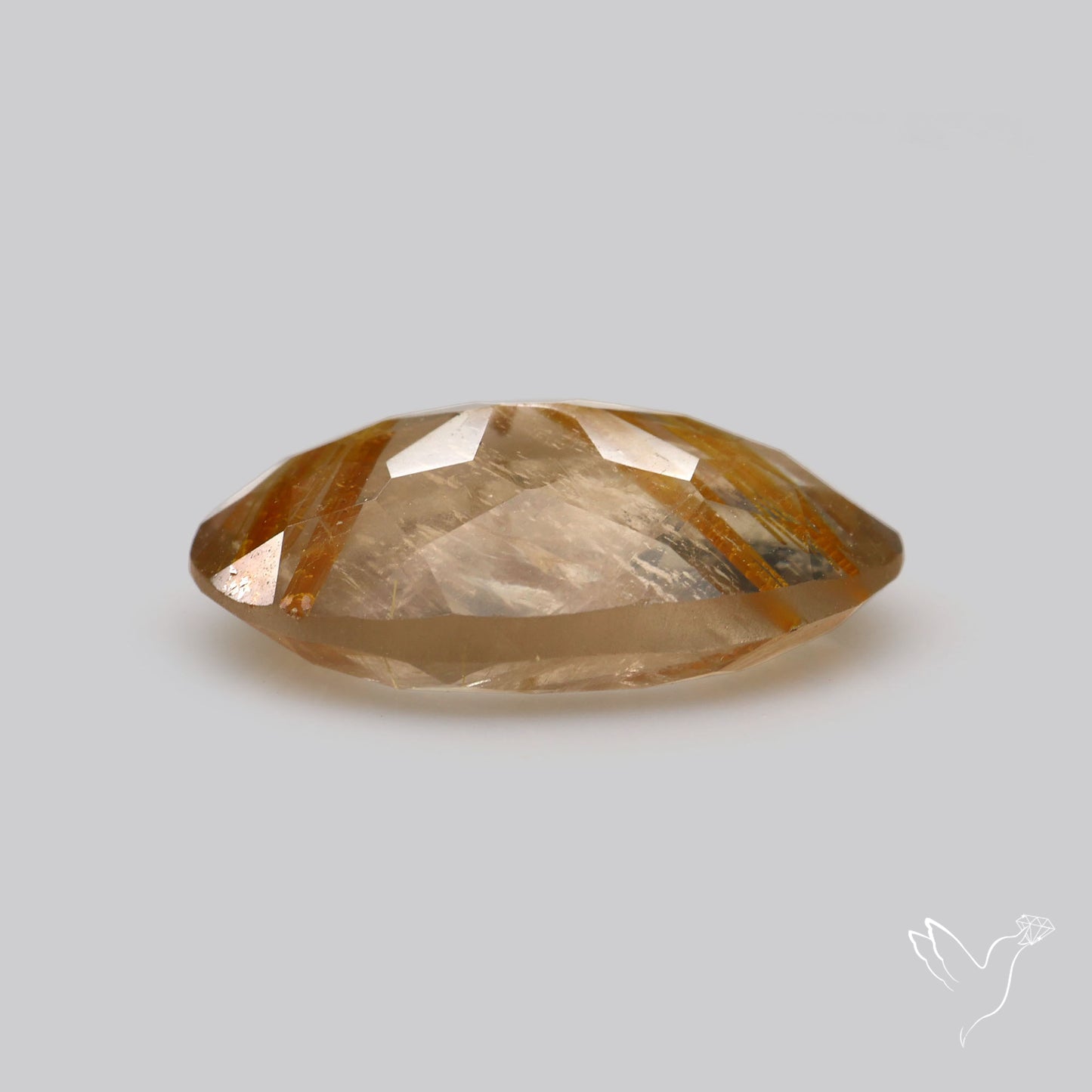 Faceted Golden Rutilated Quartz