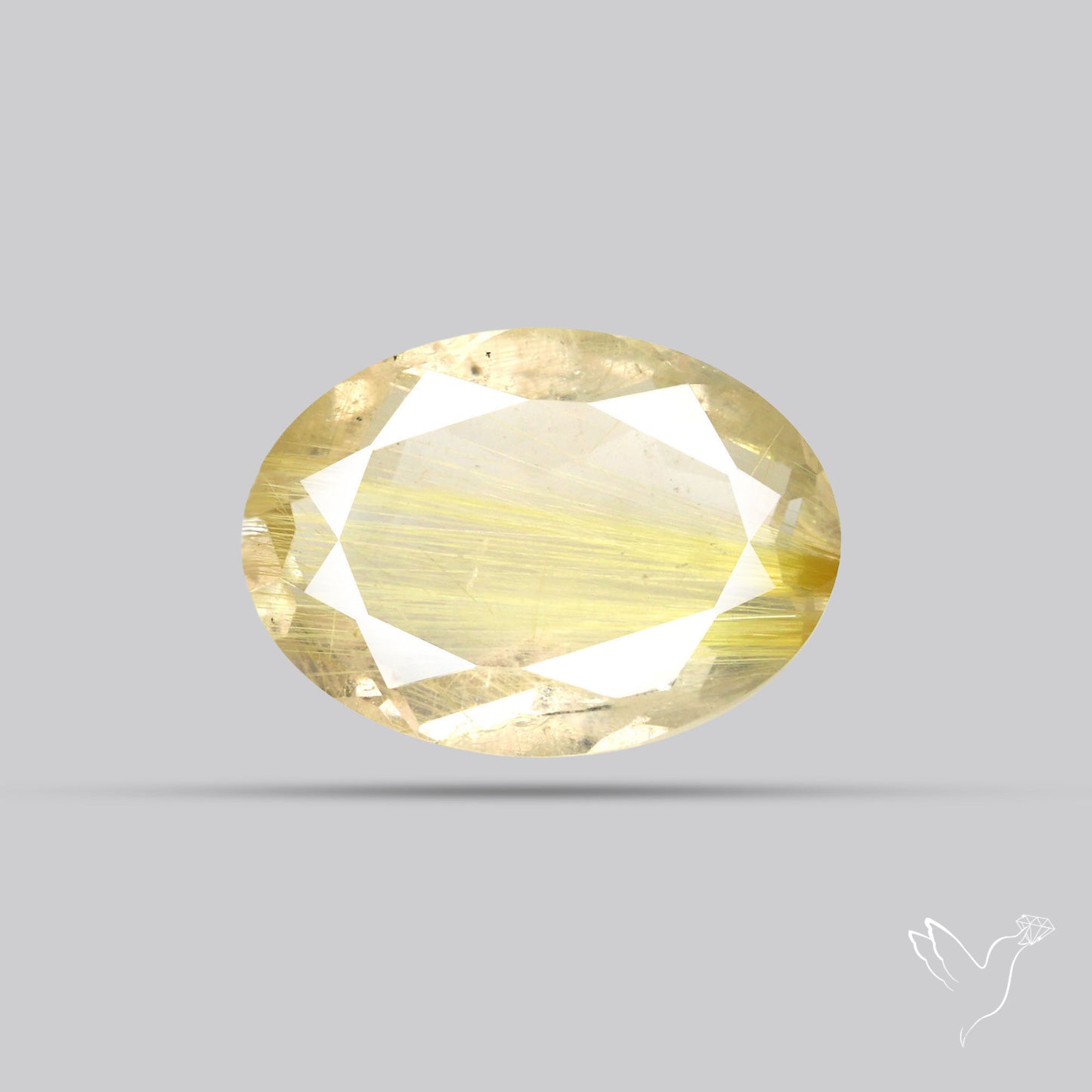 Faceted Golden Rutilated Quartz