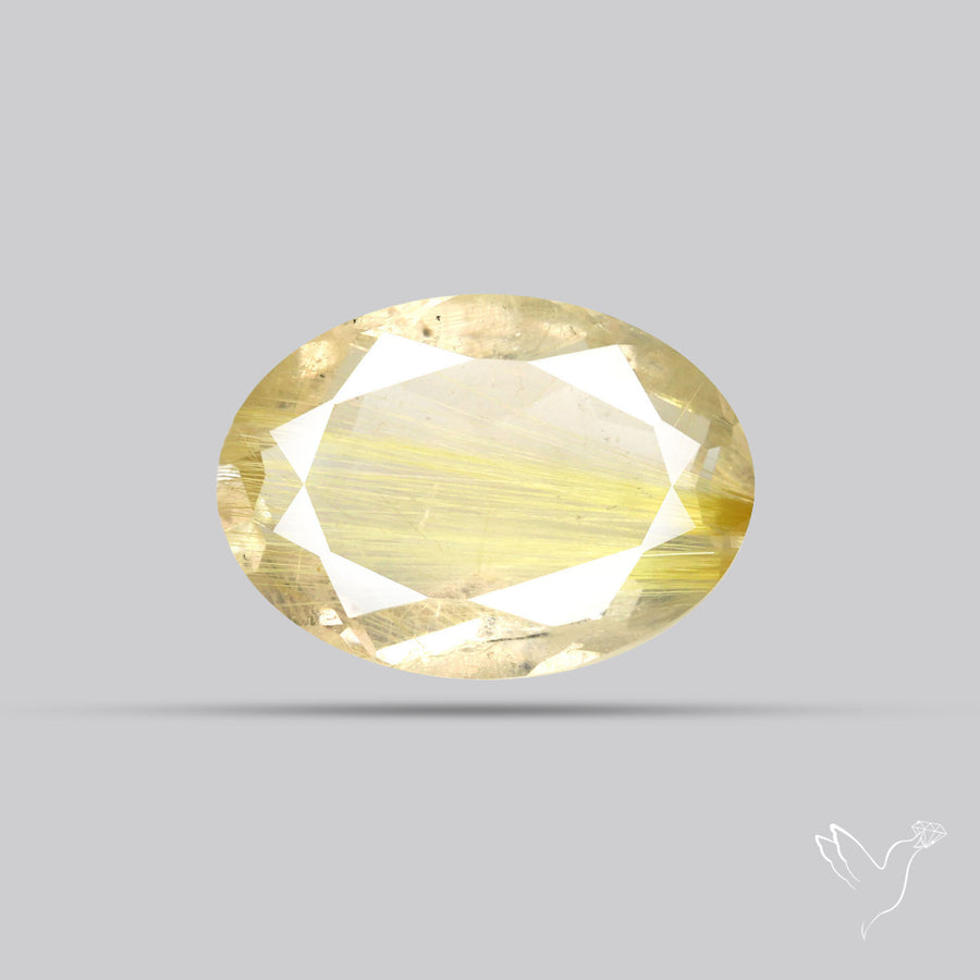 Faceted Golden Rutilated Quartz
