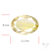 Faceted Golden Rutilated Quartz