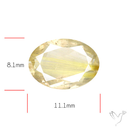 Faceted Golden Rutilated Quartz
