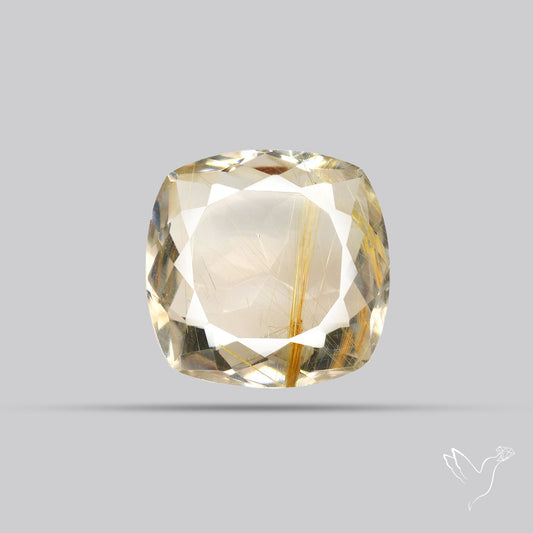 Faceted Golden Rutilated Quartz