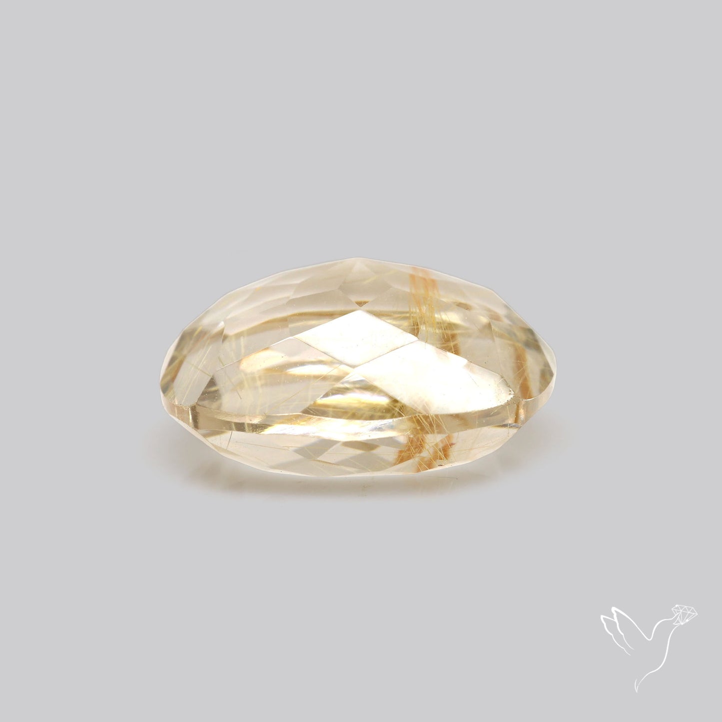 Faceted Golden Rutilated Quartz