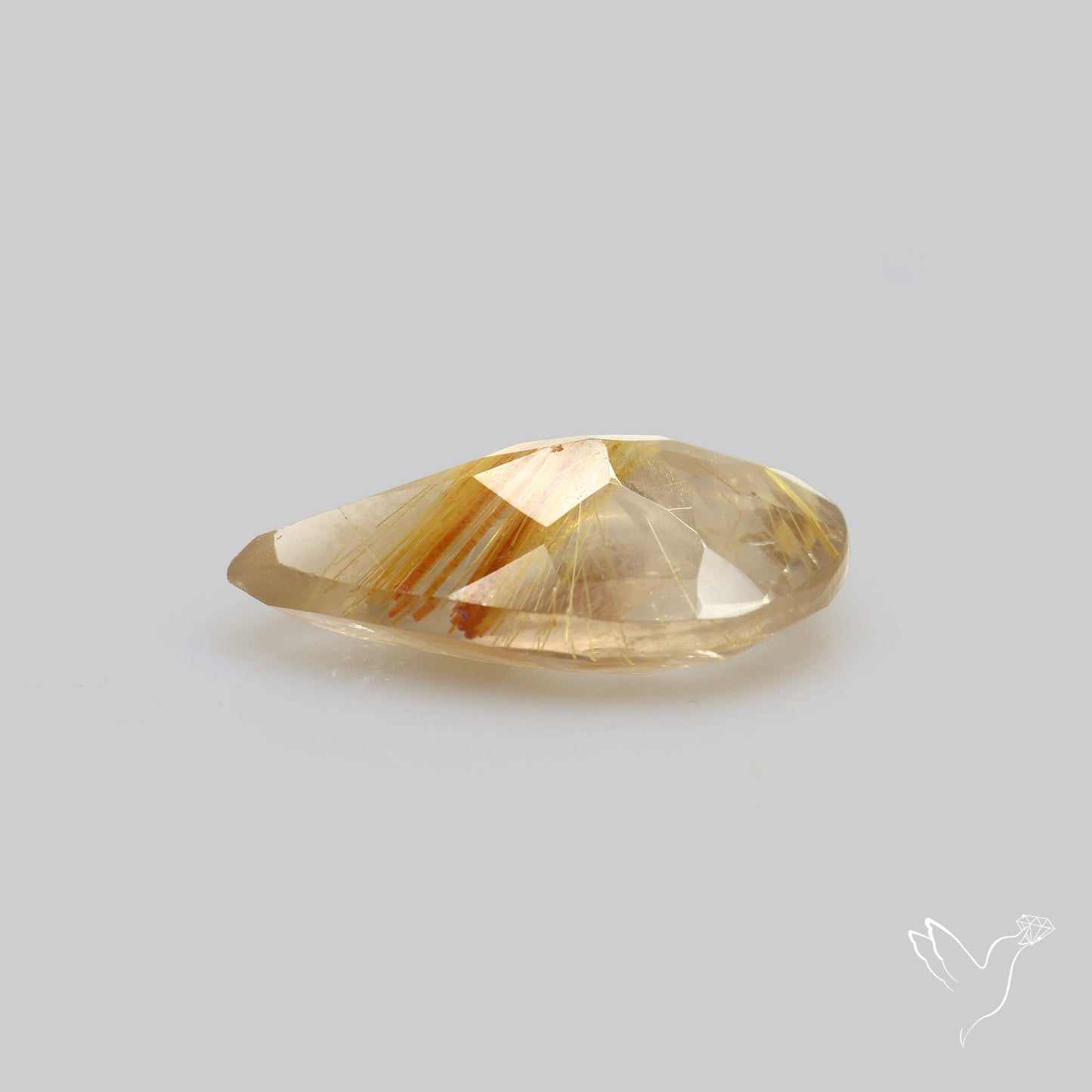 Faceted Golden Rutilated Quartz