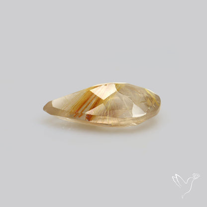 Faceted Golden Rutilated Quartz