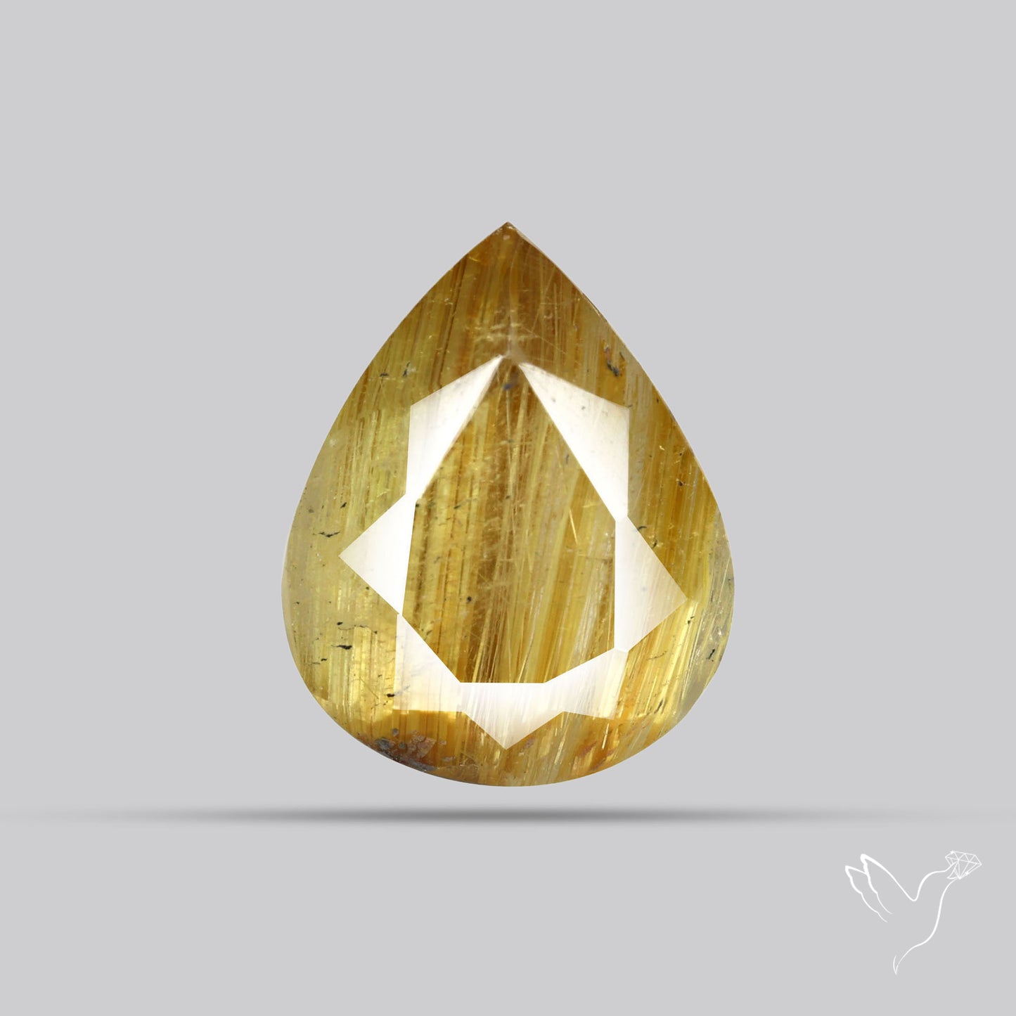 Faceted Golden Rutilated Quartz