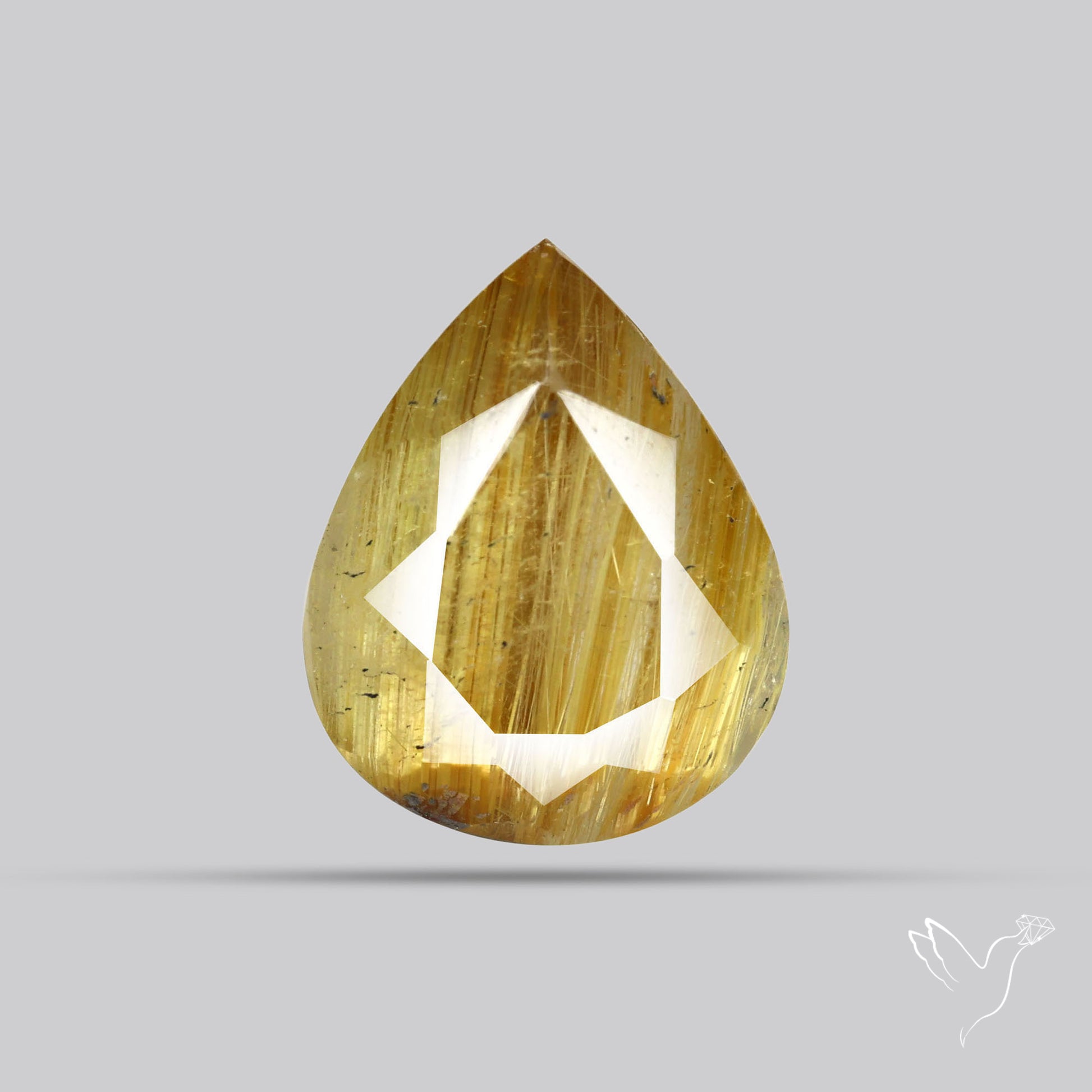 Faceted Golden Rutilated Quartz