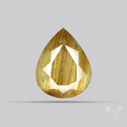 Faceted Golden Rutilated Quartz