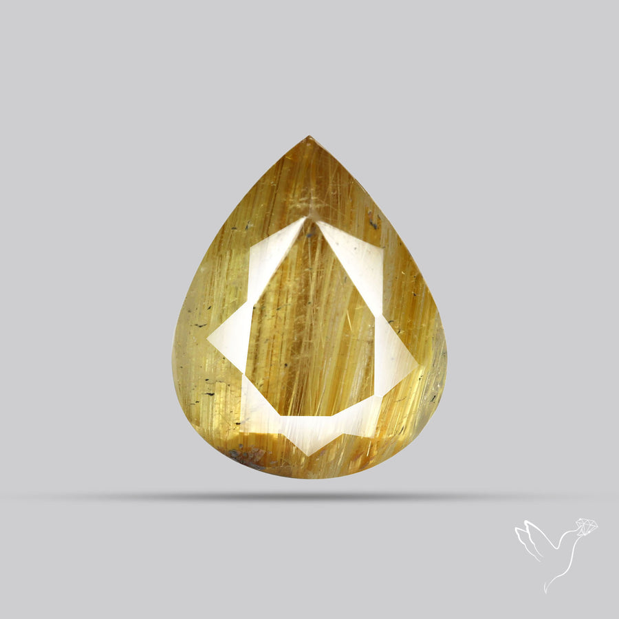 Faceted Golden Rutilated Quartz